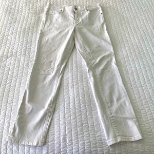 LOFT white denim